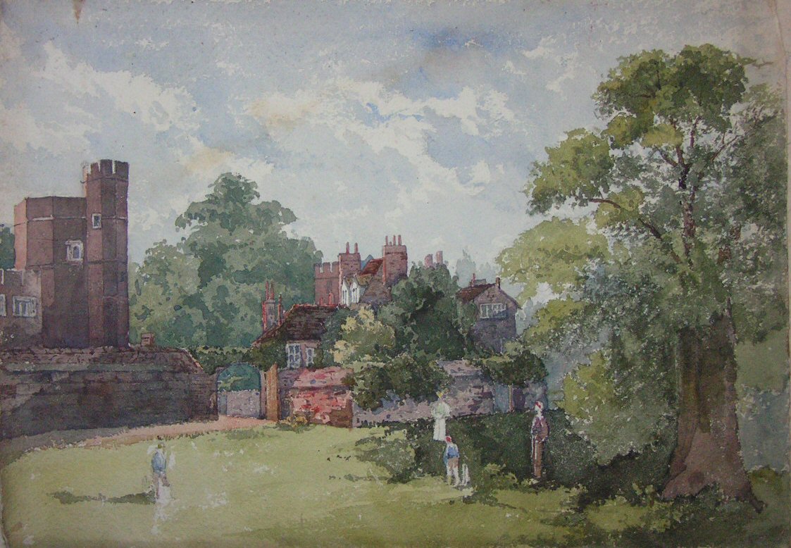 Watercolour - Eton College from the Playing Fields